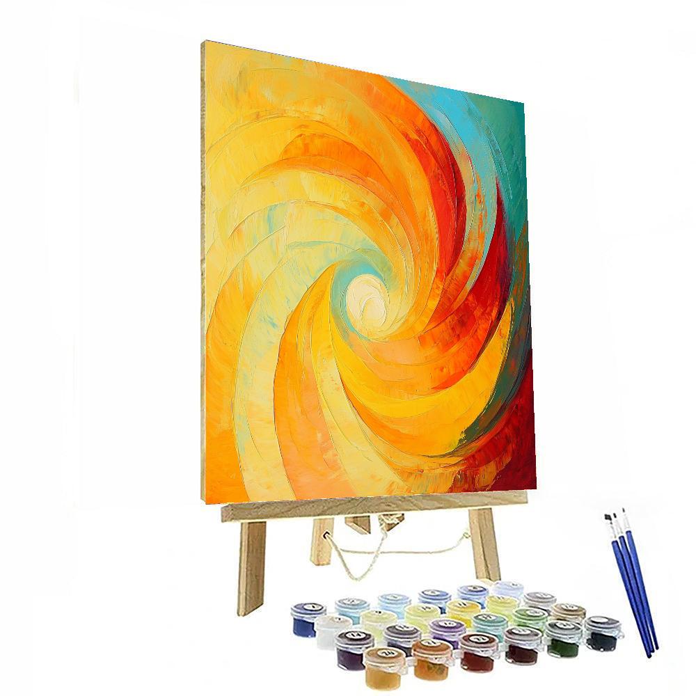 Jackson Pollock Inspired Abstract Solar Waves  Paint By Numbers