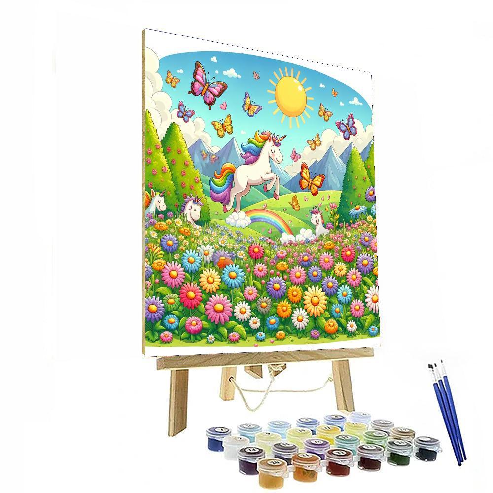 Magical Unicorn Meadows Paint By Numbers Kits
