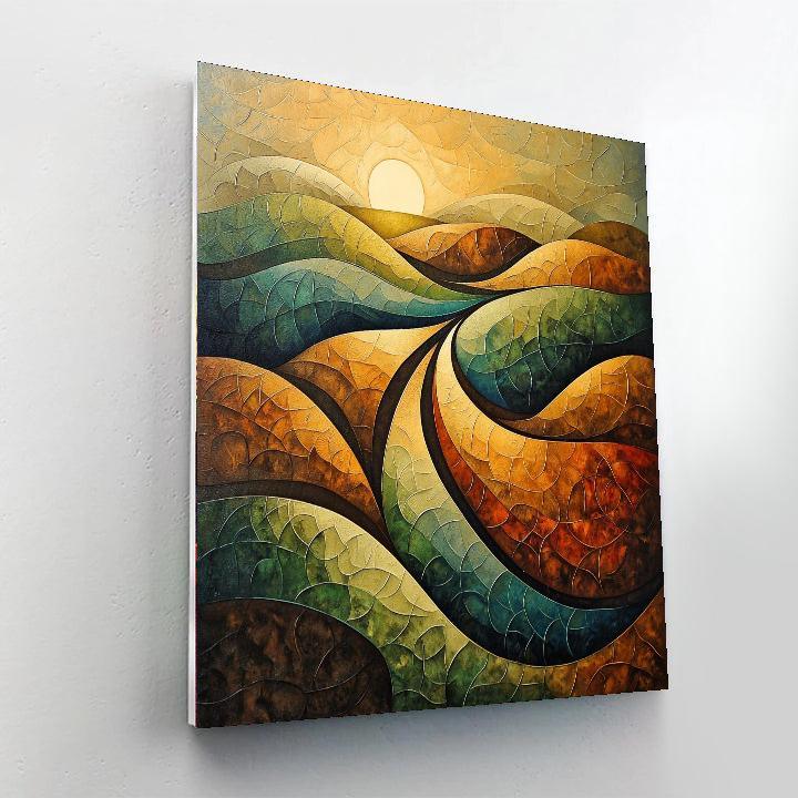 Nandalal Bose Inspired Ebb And Flow Of Life  DIY Paint By Numbers