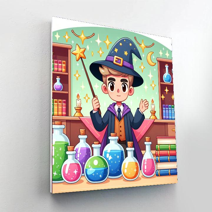 Whimsical Wizardry Academy DIY Paint By Numbers
