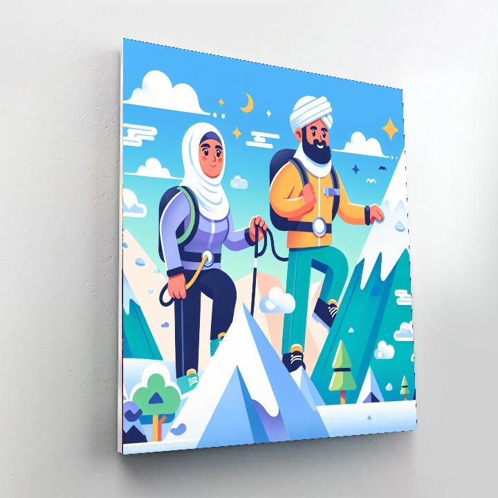 Mountain Climber's Quest Paint By Number