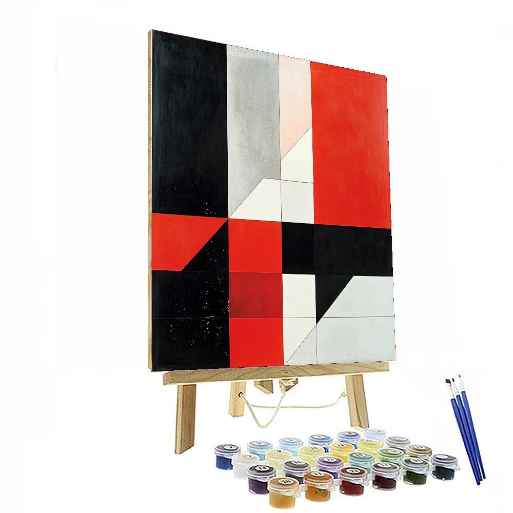 Kazimir Malevich Inspired Metaphysical Forms  Paint By Color