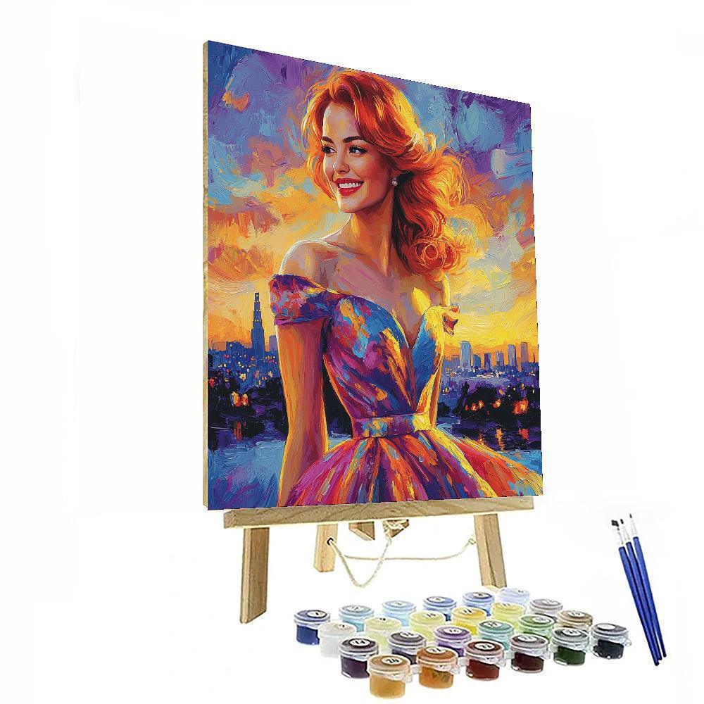 Emma Stone: Unmasking The Enchantment Of La La Land Numbered Painting Kits