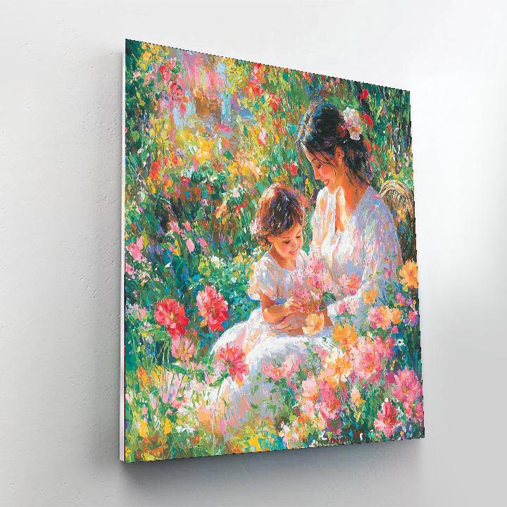 Garden Of Maternal Affection Painting Number Kit