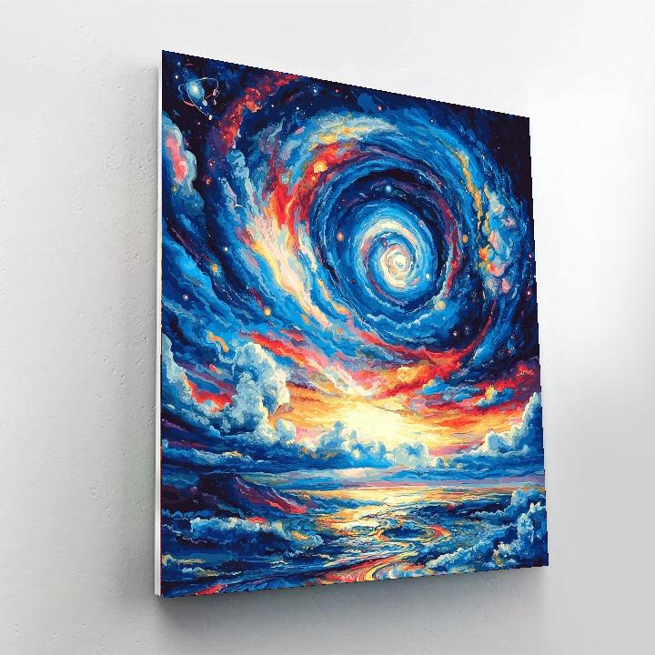 Salvador Dalí Inspired Kaleidoscope Cosmos  Paint By Number