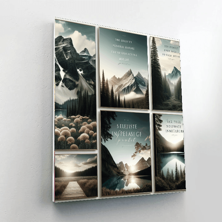 Inspirational Nature Quotes Painting By Numbers Kit