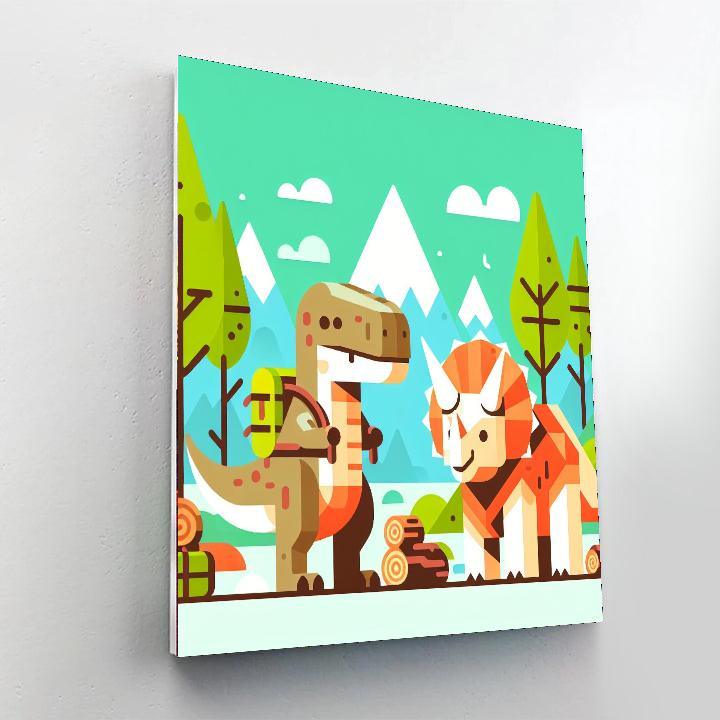 Jurassic Explorer Paint By Number