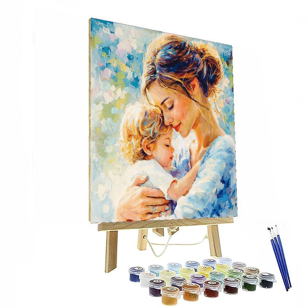 A Mother’s Warm Embrace Numbered Painting Kits