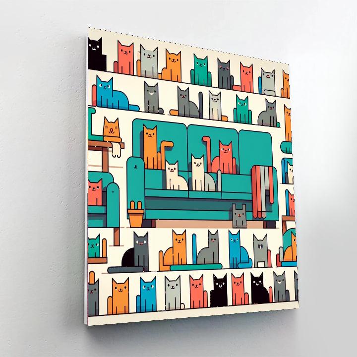 Fantastic Felines Paint By Numbers Kits