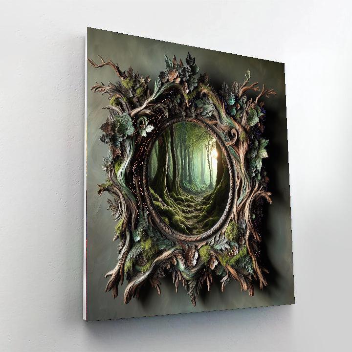 Enchanted Forest Mirror Paint By Number