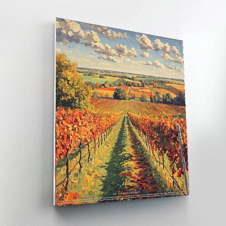 John Constable Inspired Rustic Autumn Vineyard  Paint By Numbers Kits