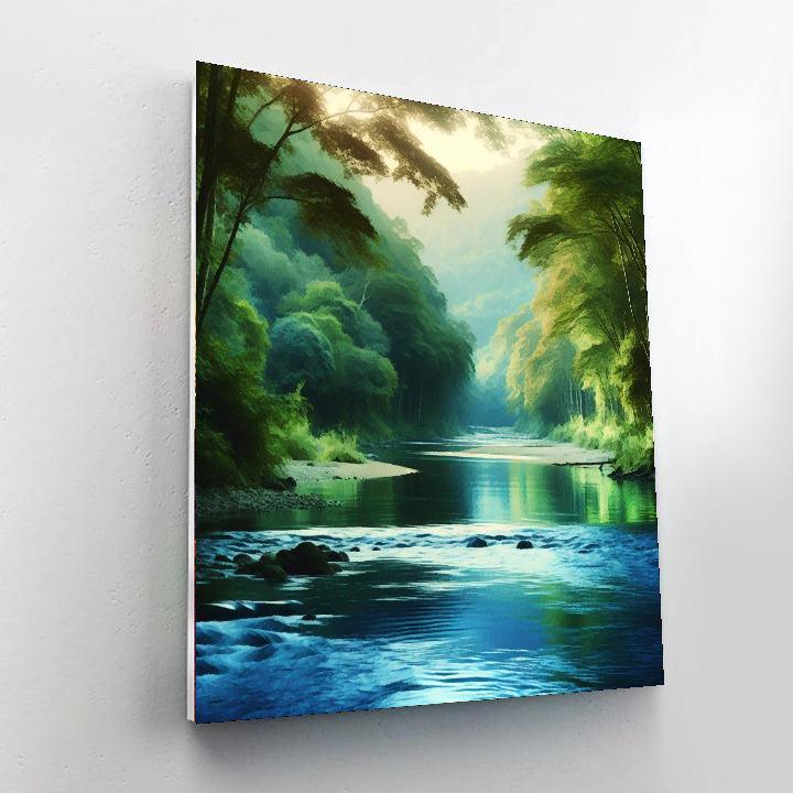 Enchanted River Flow Paint By Numbers Art