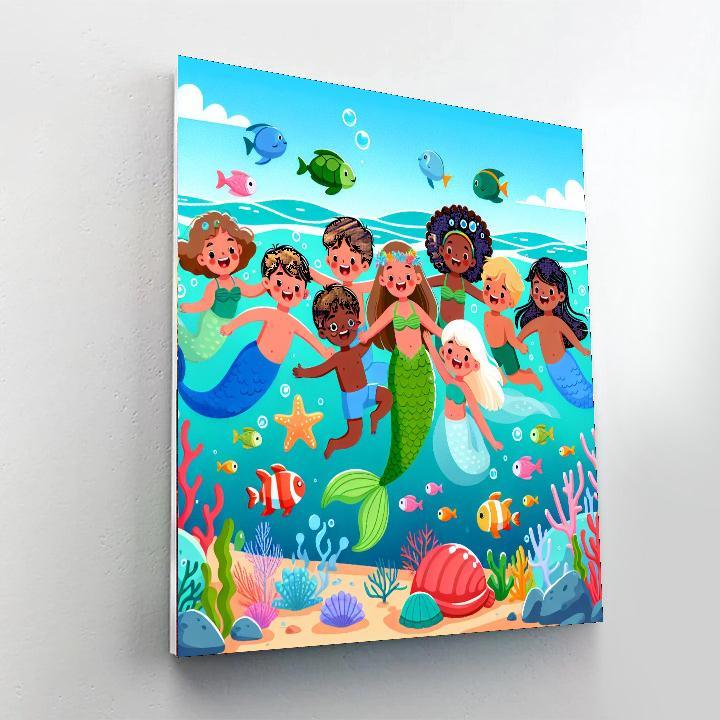 Undersea Fantasy Realm Paint By Color