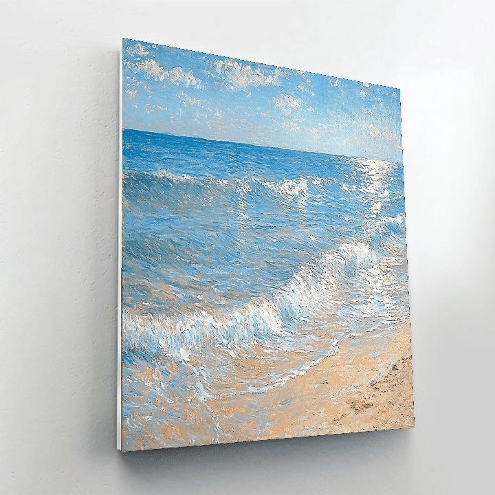 Monet Inspired Timeless Ocean Reflections  Painting By Numbers Kit