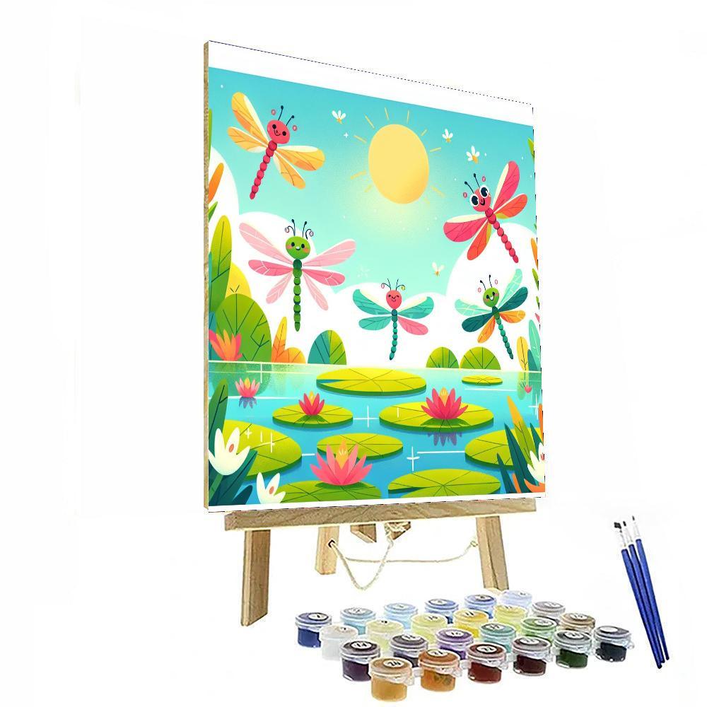 Charming Dragonflies Painting Number Kit
