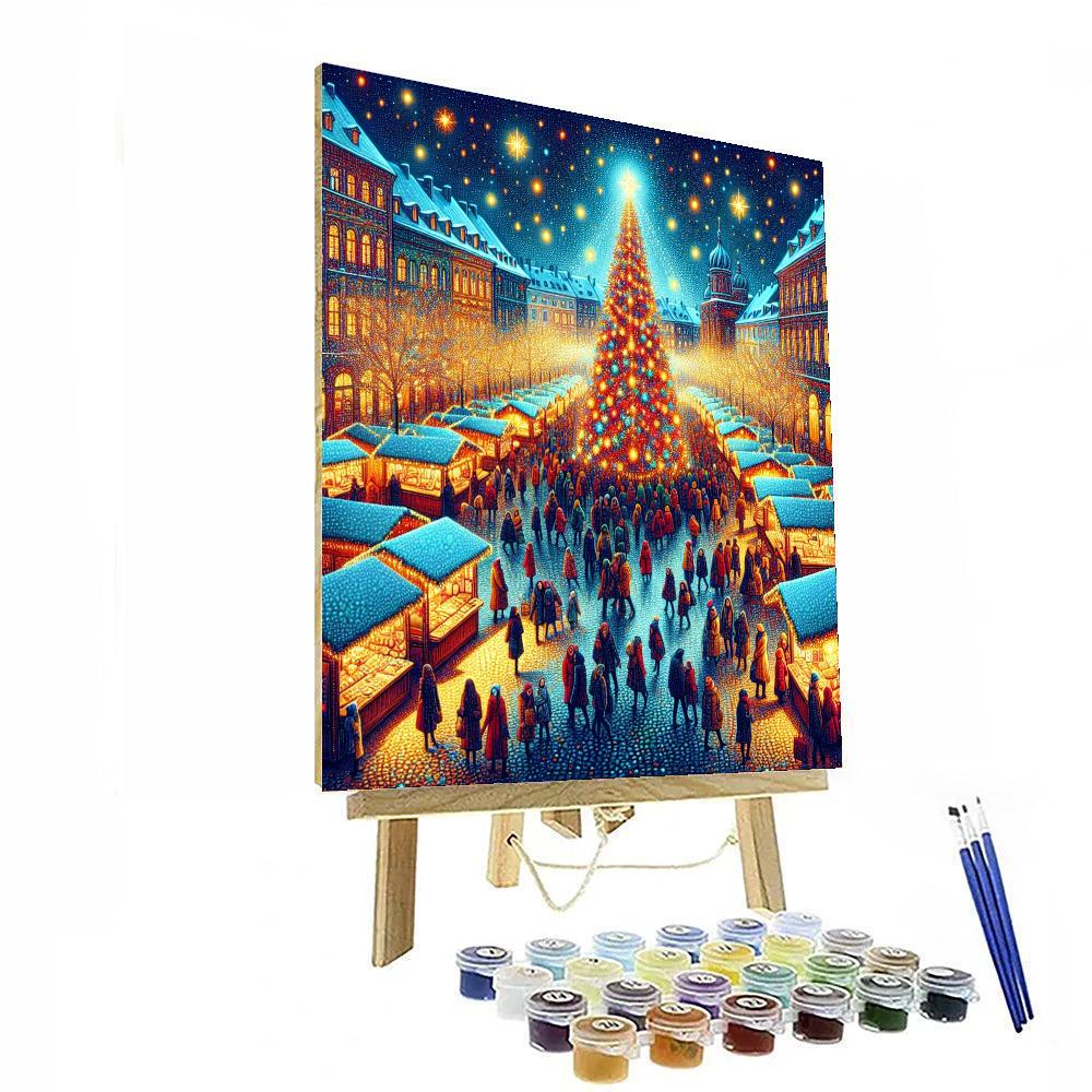 Toronto Christmas Market - Canada Number Painting
