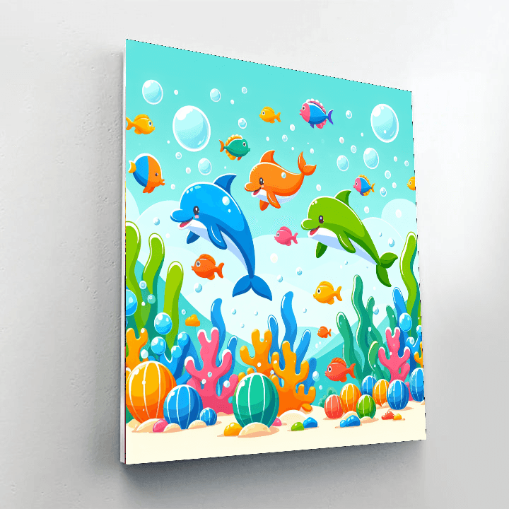 Joyful Ocean Life Number Painting