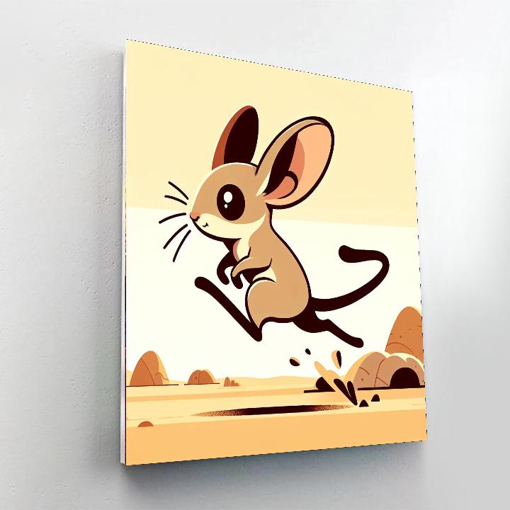 Joyful Jerboa Paint By Numbers Art