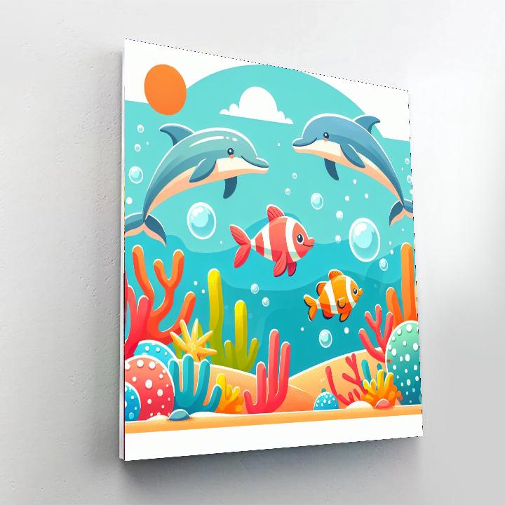 Adventure With Ocean Friends Paint By Numbers Art