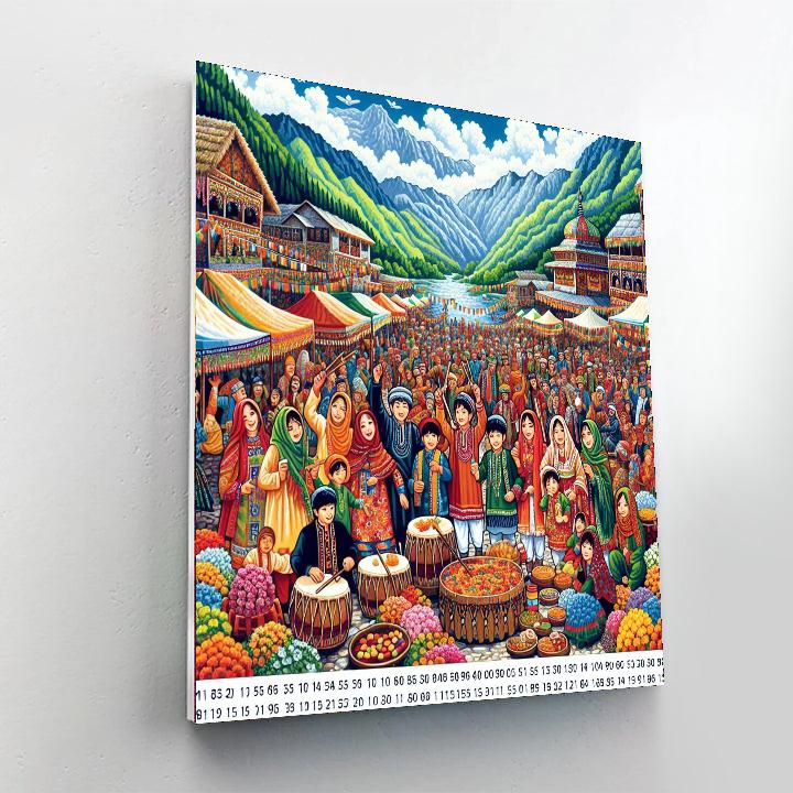 Poonch Mela - Pakistan Paint By Numbers Kits