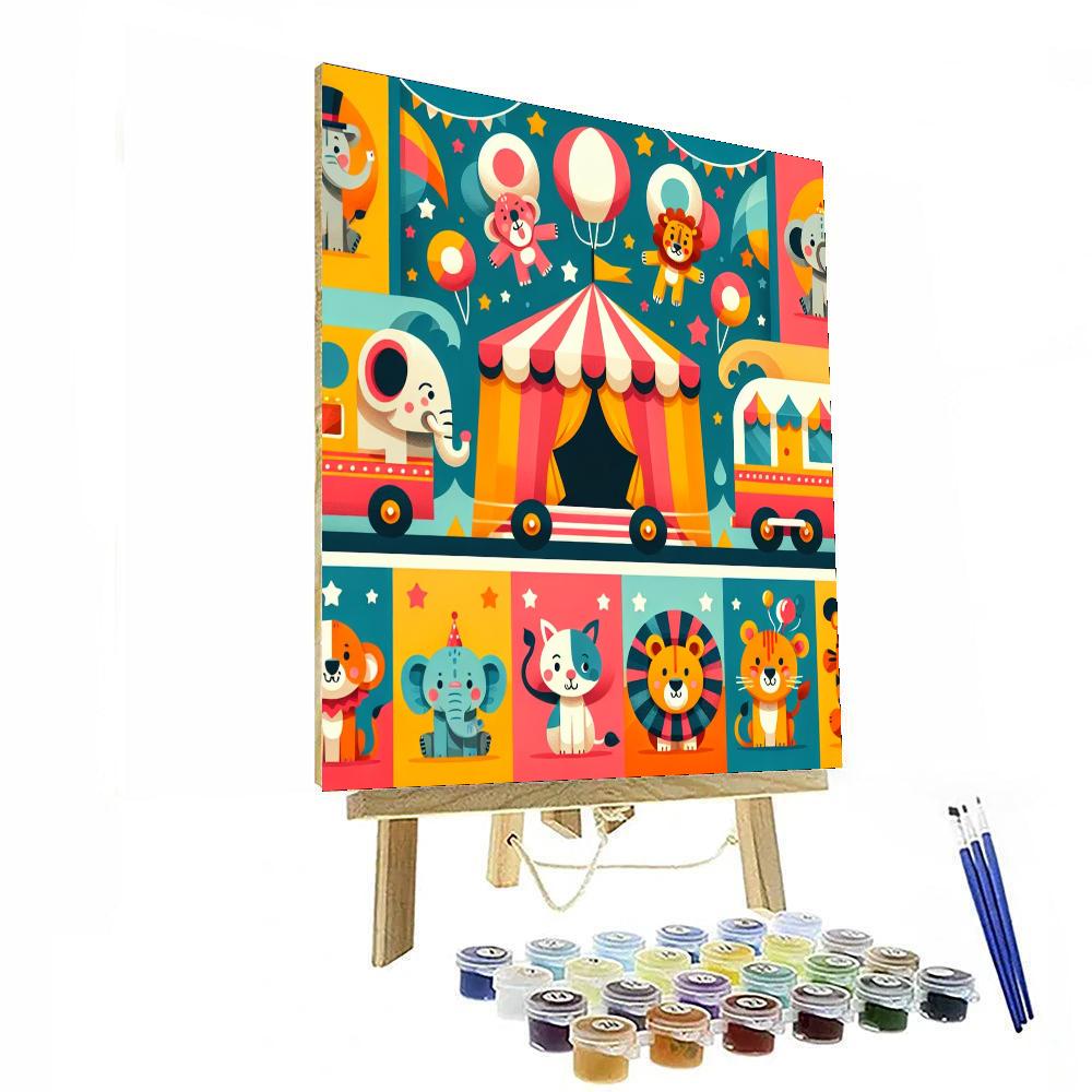 Circus Caravan Capers Numbered Painting Kits