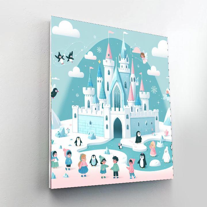 Arctic Ice Castle Journey Paint By Color