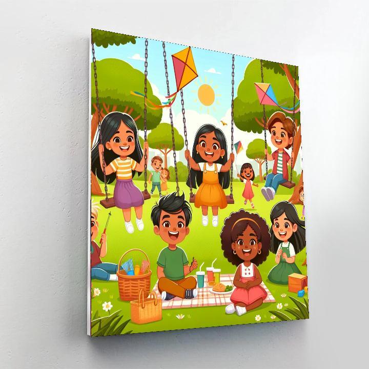 Sunny Park Playdate Numbered Painting Kits