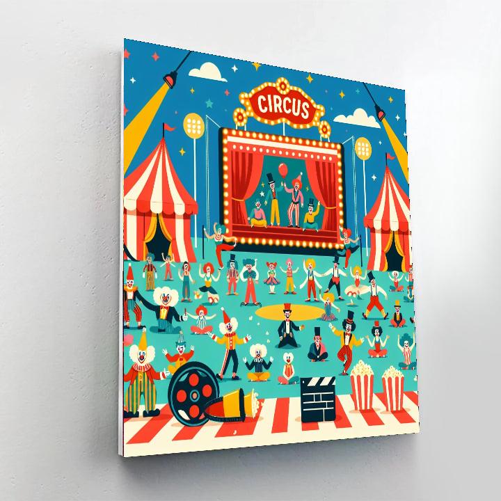 Cinematic Circus Paint By Numbers Art