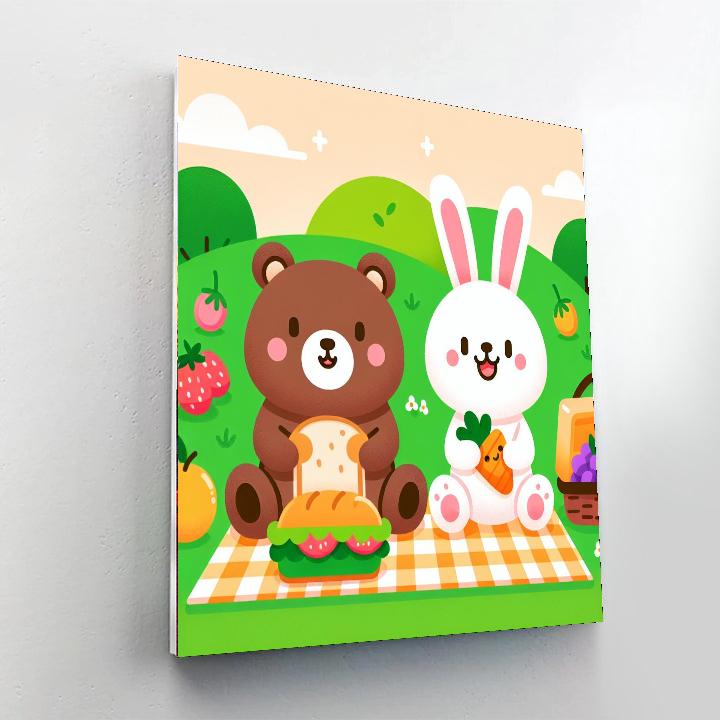 Jolly Picnic Day Paint By Numbers Art