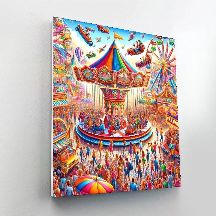 Lively Summer Carnival Numbered Painting Kits