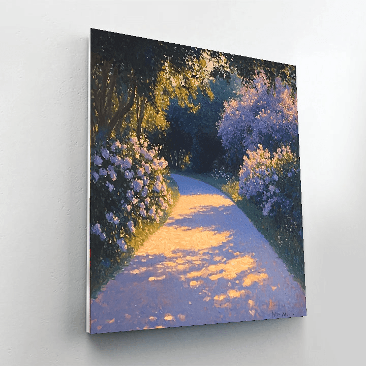 Claude Monet Inspired Luminous Garden Path  Paint By Number