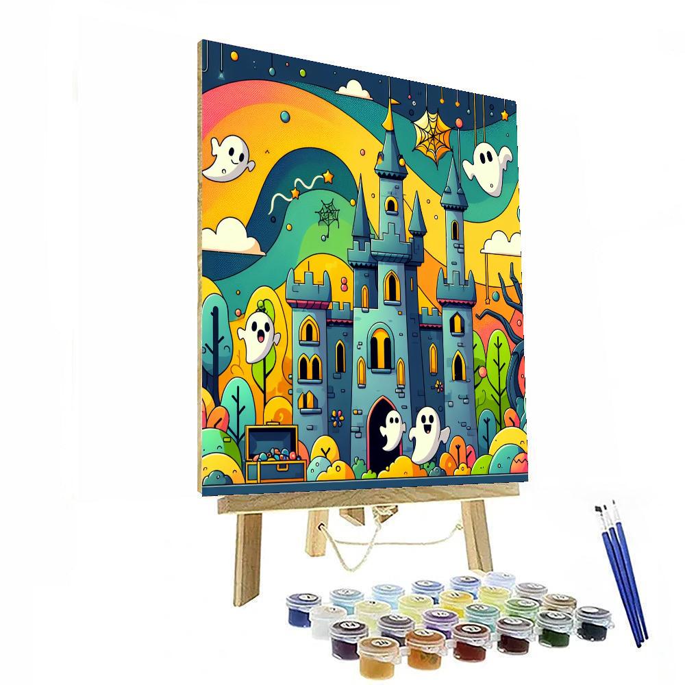Spooky Castle Mystery Number Painting