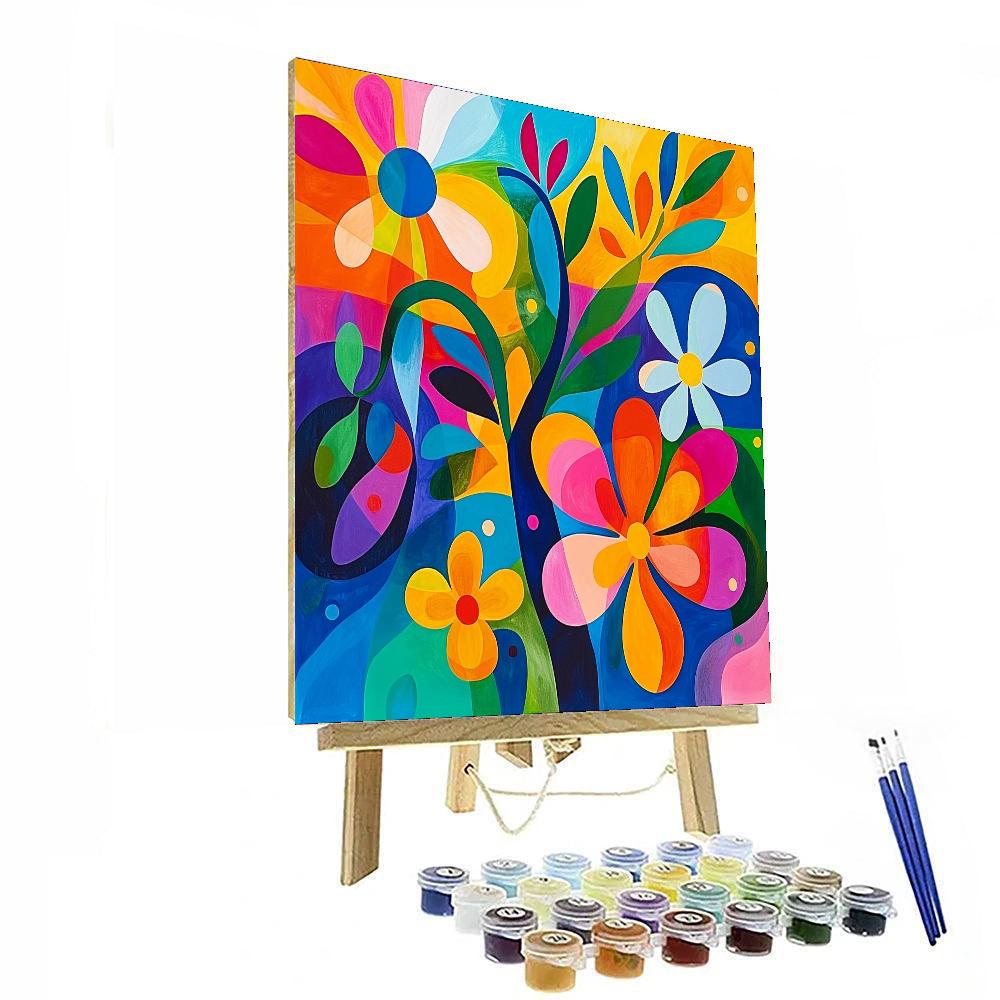 Joan Miró Inspired Organic Daydreams  Number Painting