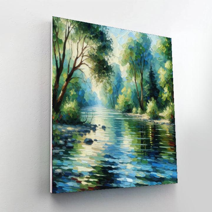 Serene River Reflections Paint By Numbers Kits