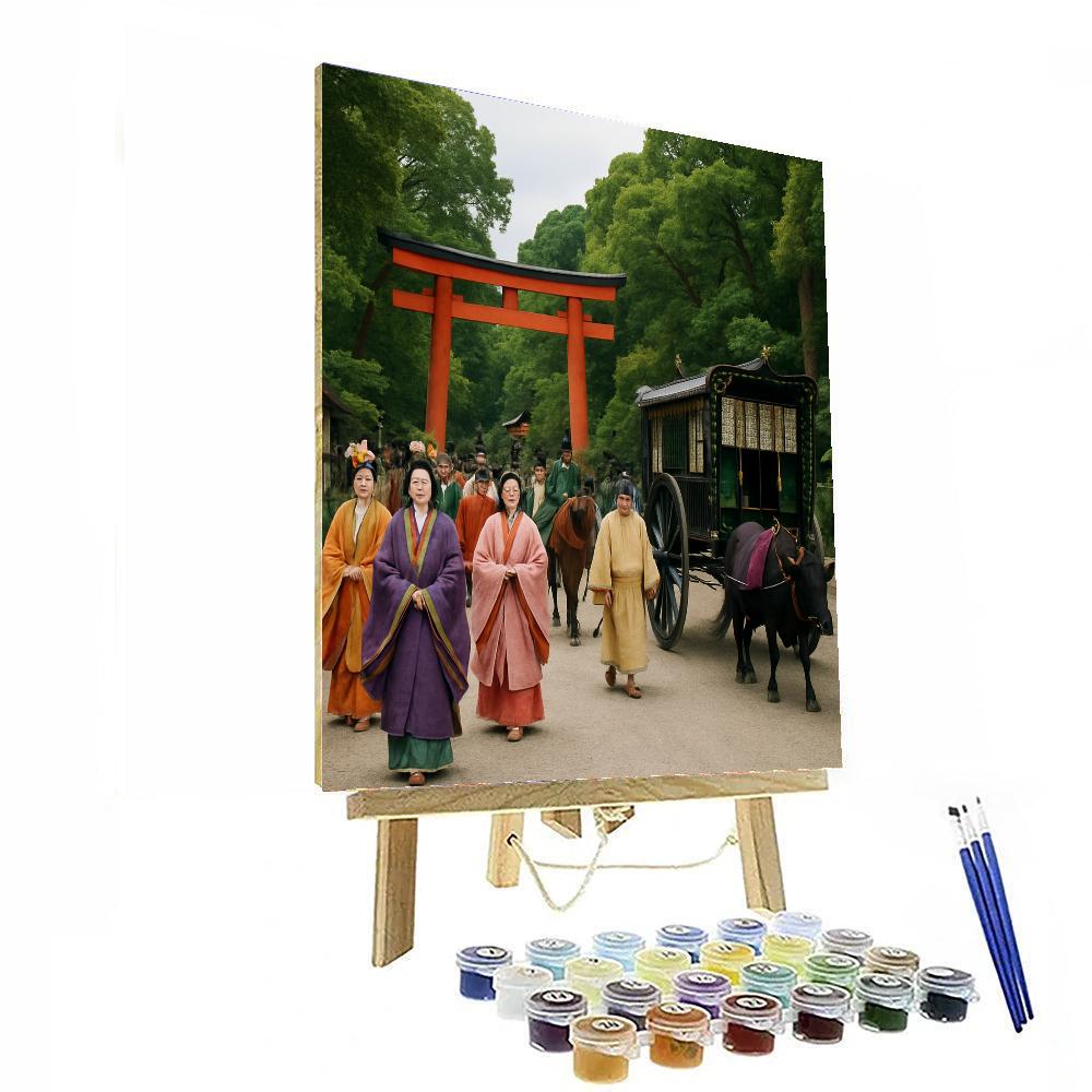 Gion Aoi Matsuri - Japan Painting By Numbers Kit
