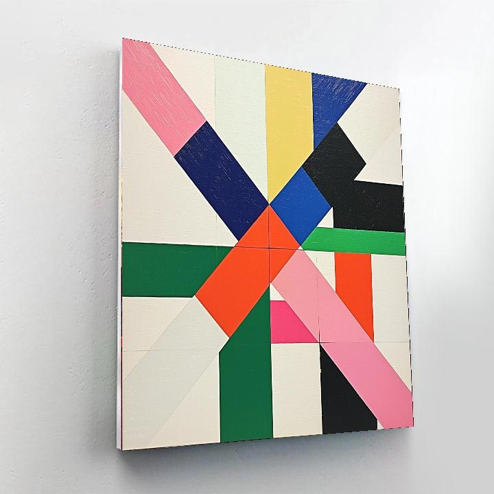 Kazimir Malevich Inspired Luminous Balance  Paint By Numbers