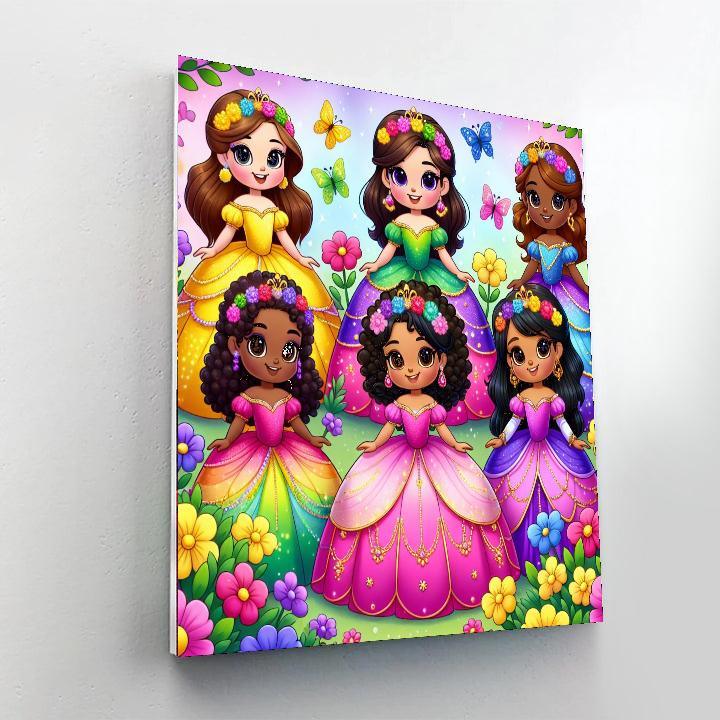 Fairytale Princess Garden Paint By Numbers Art