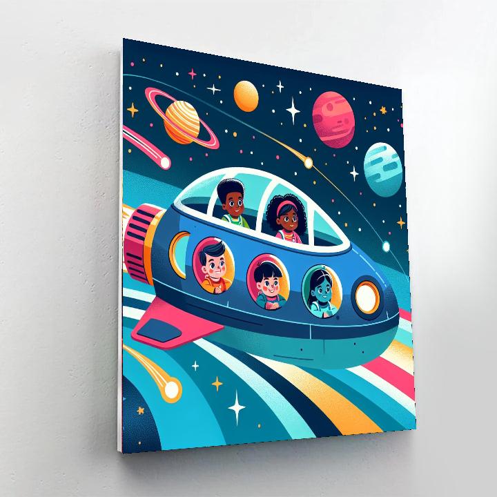 Starship Explorers Painting By Numbers Kit