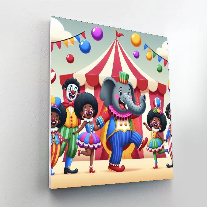Jolly Circus Adventure Painting By Numbers Kit