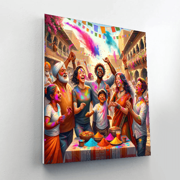 The Holi Festival - India DIY Paint By Numbers