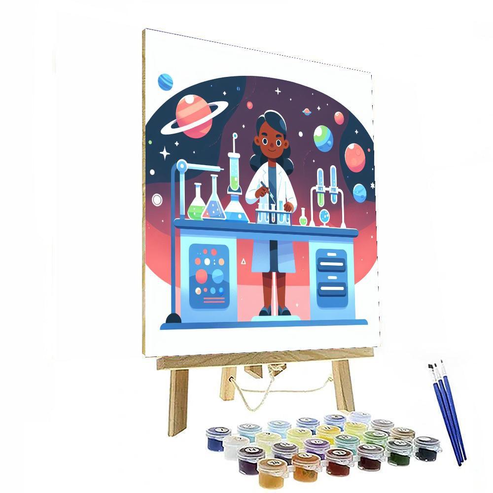 Outer Space Science Lab Paint By Color