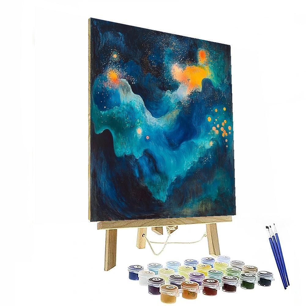 Paul Cézanne Inspired Celestial Garden Dream  Paint By Color