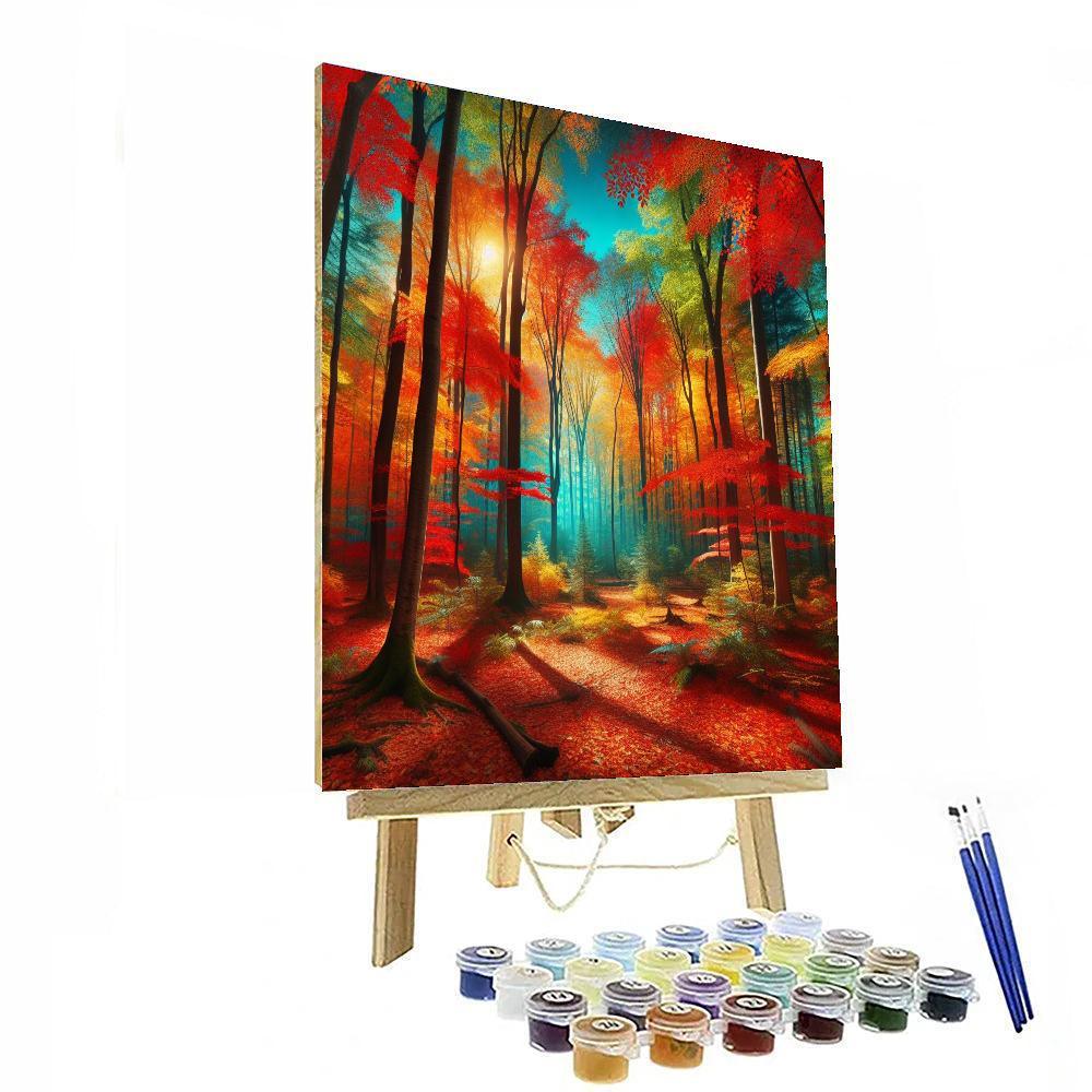 Autumn Woodland Retreat Paint By Number
