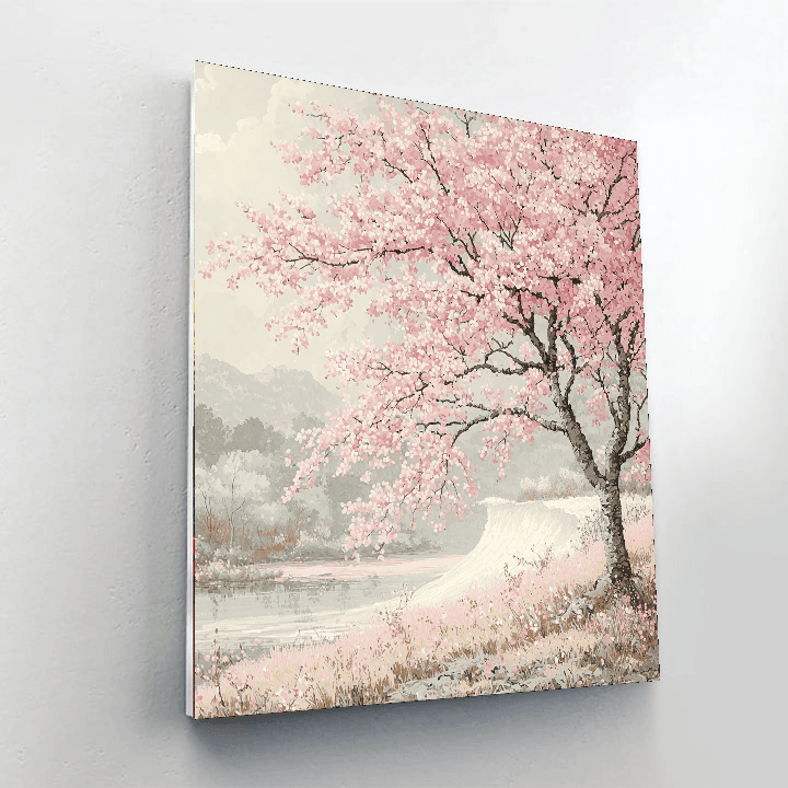 Katsushika Hokusai Inspired Eternal Blossoms  Paint By Numbers