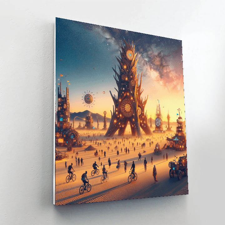 Burning Man - Nevada Paint By Number