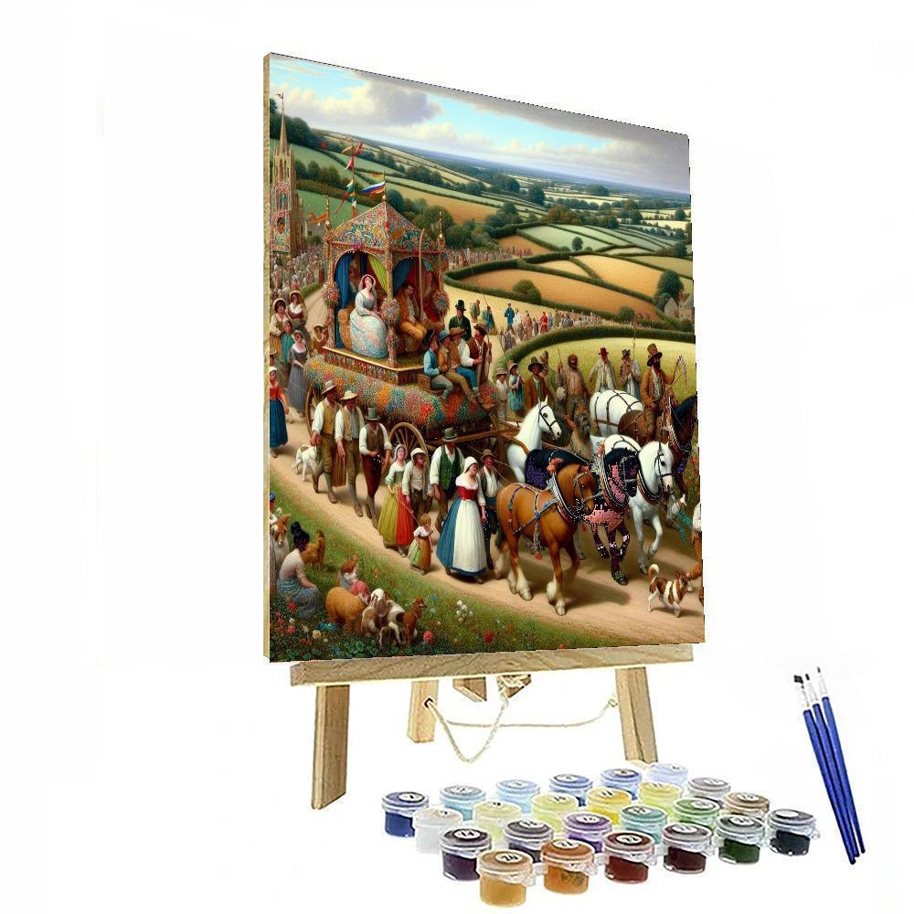 Charming Countryside Parade Number Painting