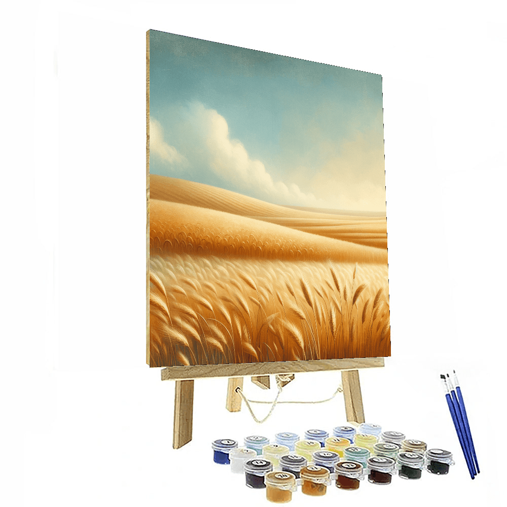 Golden Wheat Field Harmony Paint By Numbers Art