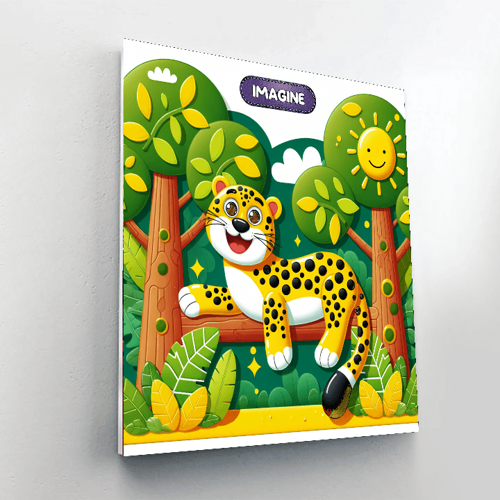 Jovial Jaguar Paint By Color