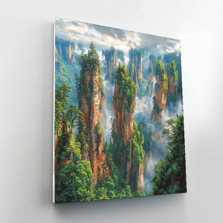Zhangjiajie National Forest Park - Hunan Painting Number Kit