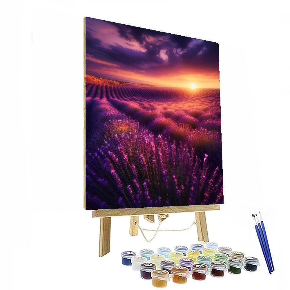 Blissful Lavender Haven Paint By Numbers Art